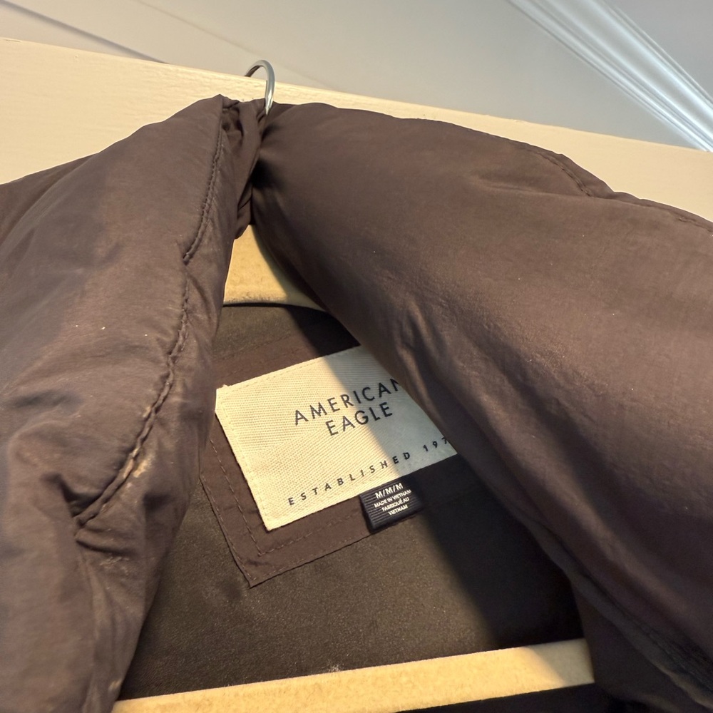 American Eagle Oversized Puffer (Washed Black Col… - image 2